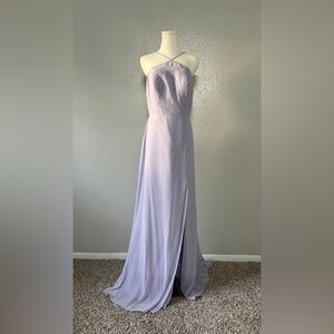 Ingrid by Jenny Yoo Collection in Lilac Mist Luxe Chiffon | Size 10 Like New